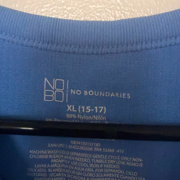 Blue Ribbed Tank Top - Picture 2 of 2